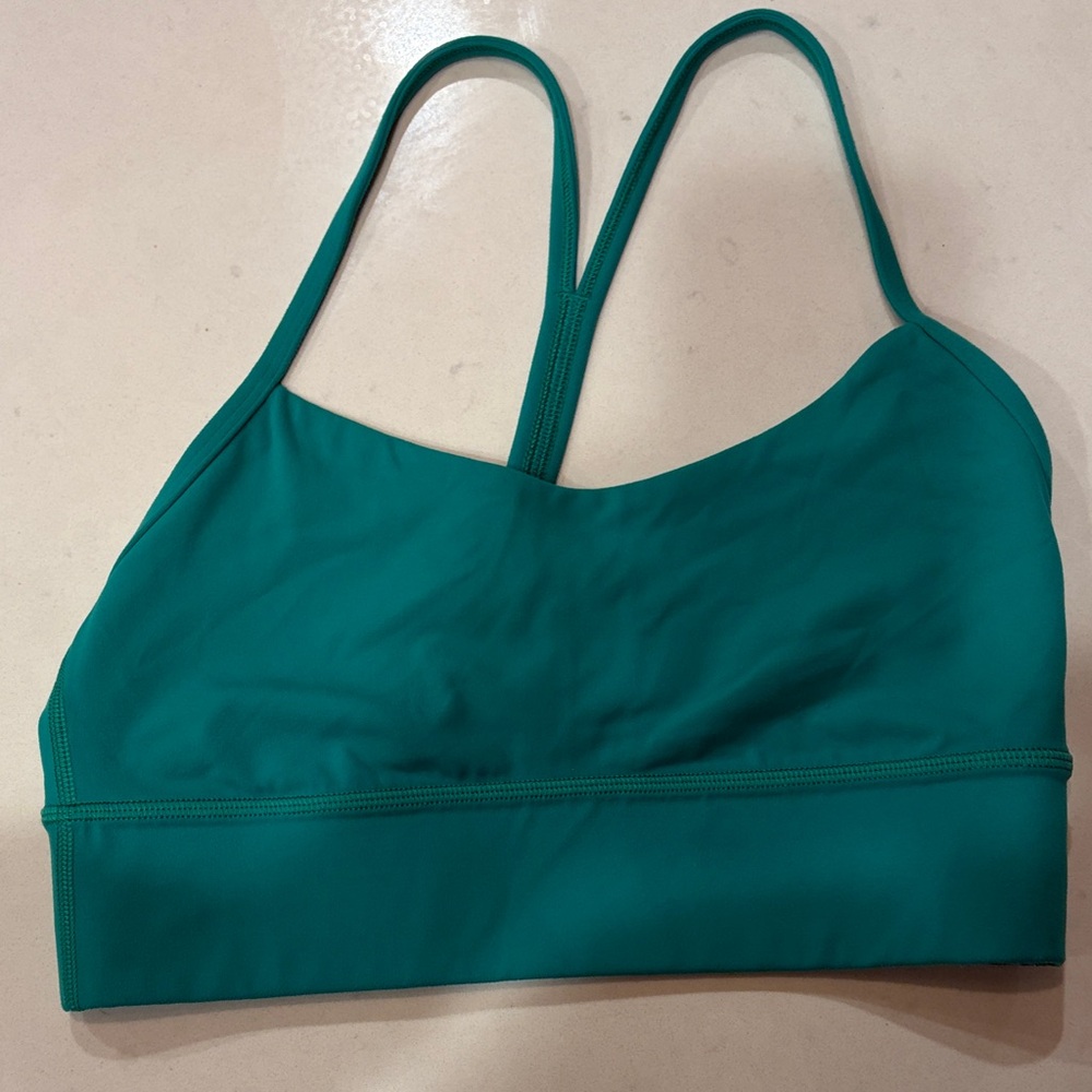Lululemon Size 8 Teal Y Bra